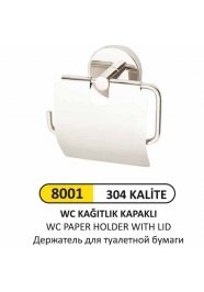 8001 WC KAĞITLIK KAPAKLI (304 KALİTE)