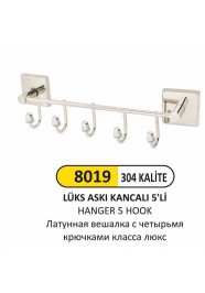 8019 LÜKS ASKILIK 5’Lİ (304 KALİTE)