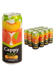 Cappy Meyve Suyu Şeftali Teneke Kutu 330 ml 12'li Paket