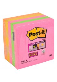 3M Post-it 654 SN 5 Neon Renk Süper Yapışkanlı Not Kağıdı 76 mm x 76 mm 450 Yaprak