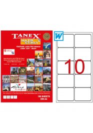 Tanex Tw -2010 Beyaz Sevkiyat ve Lojistik Etiketi 99.06 mm x 57 mm