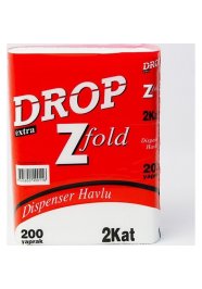 Drop Dispenser Z Katlı Kağıt Havlu  200 Yaprak