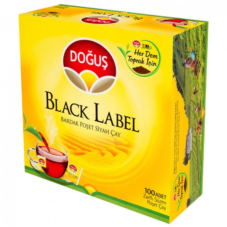 DOĞUŞ BLACK LABEL SÜZEN POŞET 100 LÜ