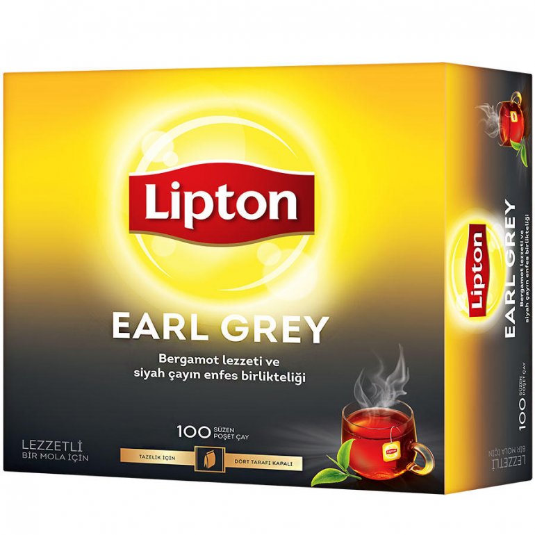 LİPTON EARLY GREY SÜZEN POŞET ÇAY 100 LÜ