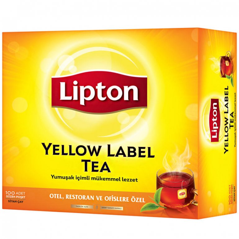 LİPTON YELLOW LABEL SÜZEN POŞET ÇAY 100 LÜ