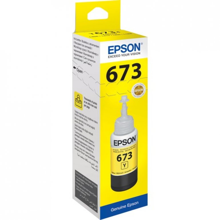 Epson T6734 L800 70ml Sarı Mürekkep Kartuş