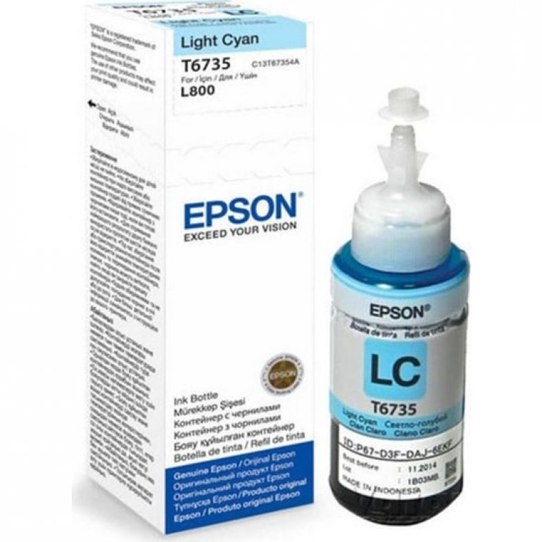 Epson T6735 L800 70Ml Açık Mavi Mürekkep Kartuş