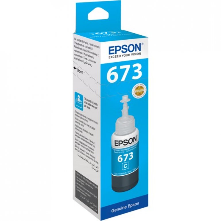 Epson T6732 L800 70ml Mavi Mürekkep Kartuş