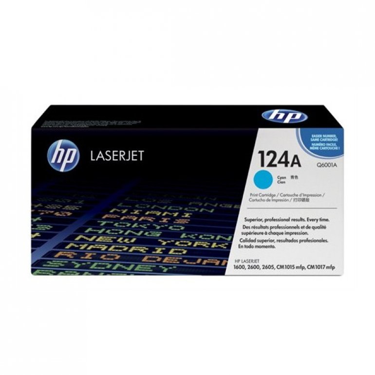 HP 124A 2000 Sayfa Kapasiteli Mavi Toner Q6001A