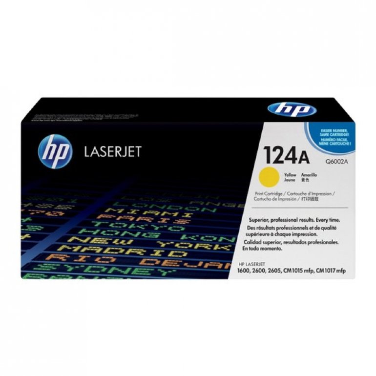 HP 124A / Q6002A  Sarı Orjinal Toner