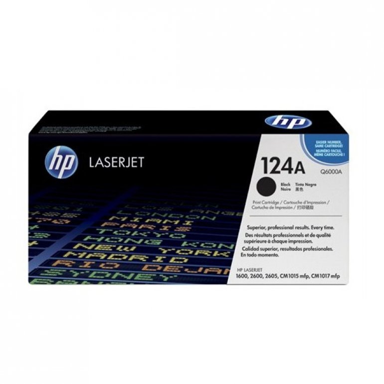 HP 124A 2500 Sayfa Kapasiteli Siyah Toner Q6000A