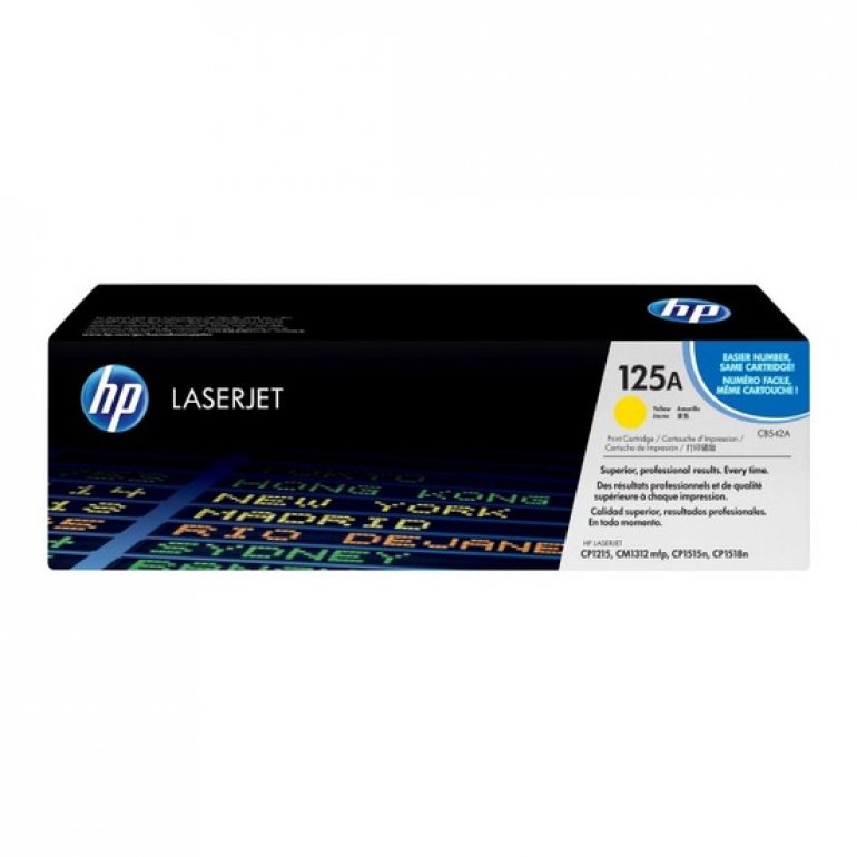 HP 125A  CB542A Sarı Orjinal Toner