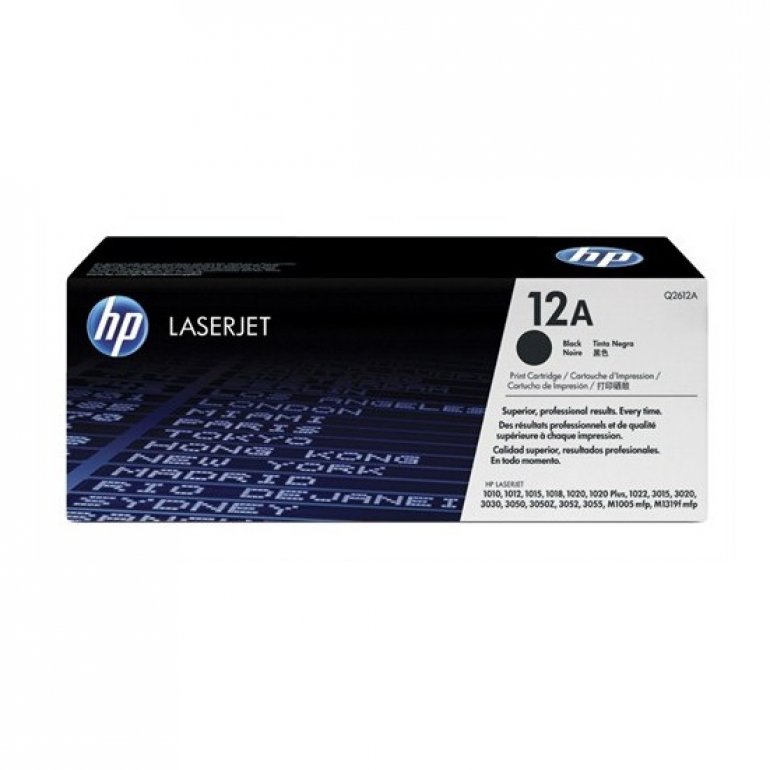 HP 12A 2000 Sayfa Kapasiteli Siyah Toner Q2612A