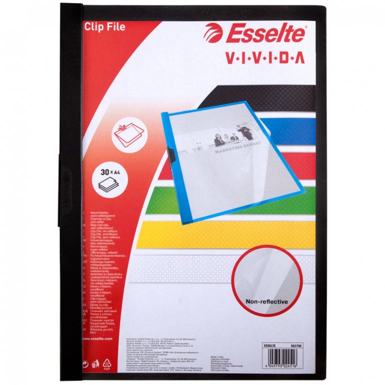 Esselte 5637 Vivida Sıkıştırmalı Dosya Siyah