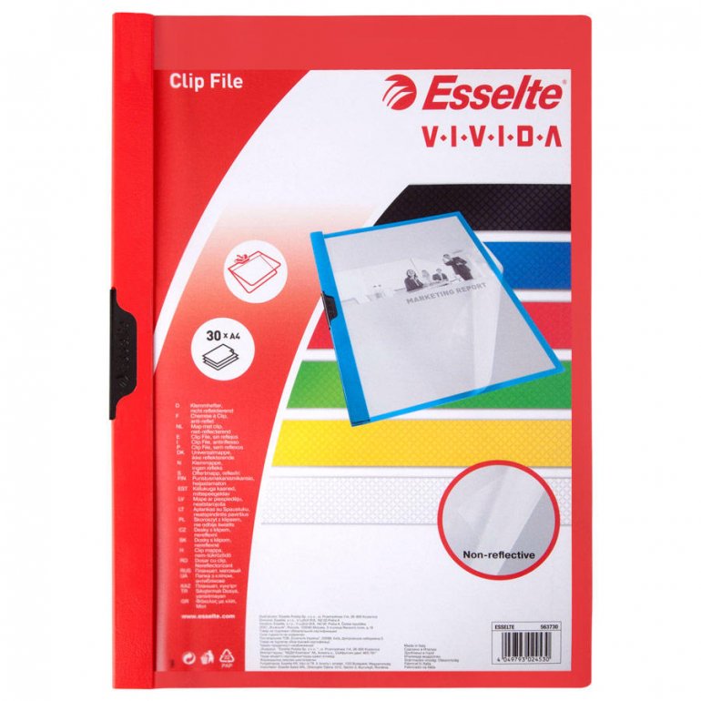 Esselte 5637 A4 Vivida Sıkıştırmalı Dosya Kırmızı