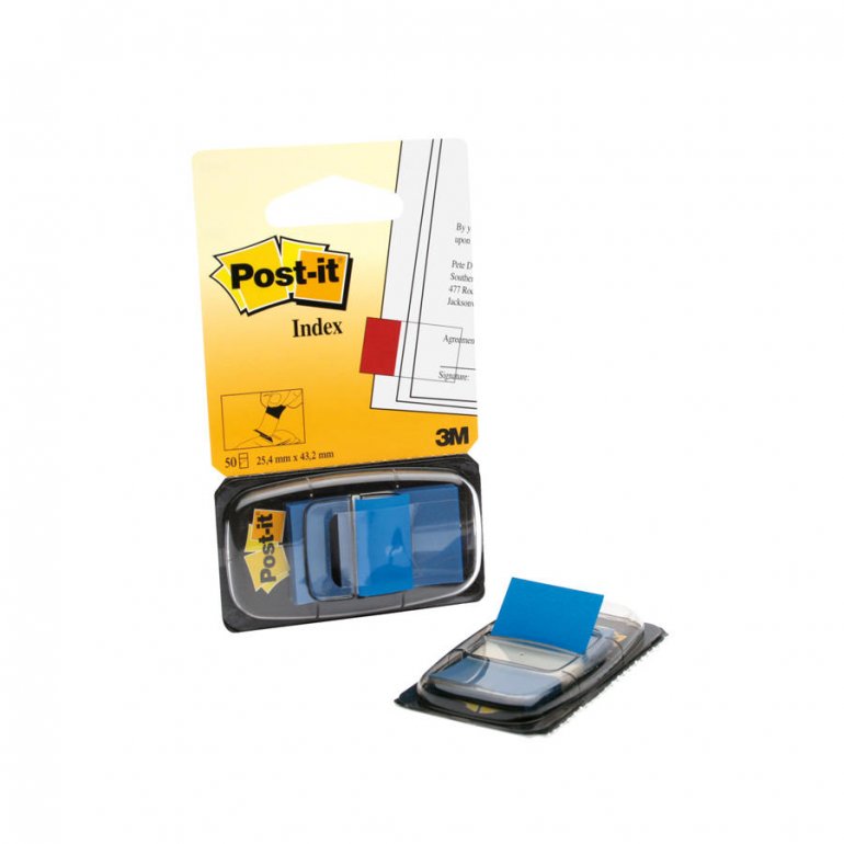 Post-It İndex 680-2 25.4 mm x 43.2 mm Mavi 50 Yaprak